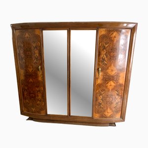 Kleiderschrank mit Bronzegriffen, 1940er