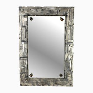 Italian Art Metal Wall Mirror from Ely, 1970s