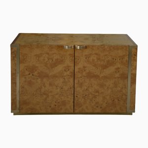 Low 2-Door Sideboard in Maple Burl by Jean Claude Mahey for Roche Bobois, 1970s