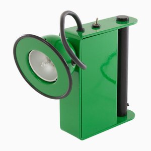 Lámpara de mesa Minibox en verde de Gae Aulenti & Piero Castiglioni para Stilnovo, años 80