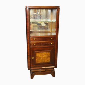 Vitrine Art Déco en Noyer, 1940s