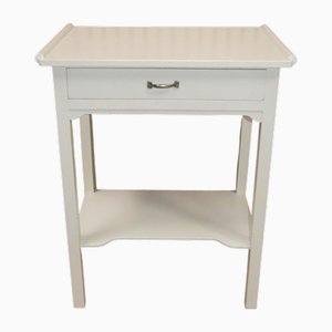Table de Couture à Pieds Longs avec Tablette Blanche