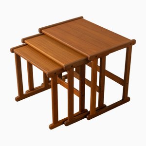 Tavoli ad incastro, anni '60, set di 3