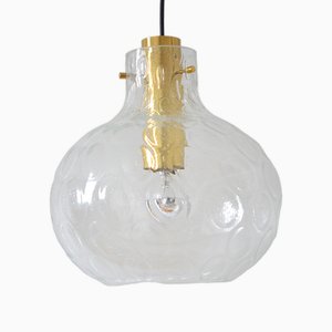 Glass Ceiling Lamp from Limburg, 1960s