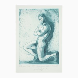Willibrord Haas, The Completely Naked Prostration, 1999, Etching