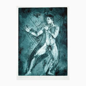 Willibrord Haas, Kufi Poses, 2012, Eau-forte