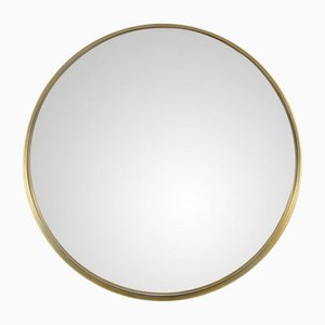 Vintage Round Brass Mirror