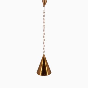 Lampada Mid-Century di design in rame di Es Horn Aalestrup, Danimarca, anni '50
