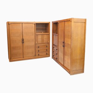 Cabinets by Guillerme Et Chambron, 1950s, Set of 2