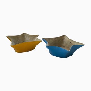 Vintage Free-Form Fiberglass Planters, 1950s, Set of 2