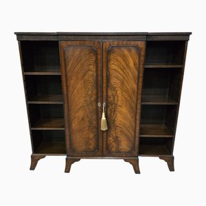 Kleines Breakfront Bücherregal aus Mahagoni, 1900er