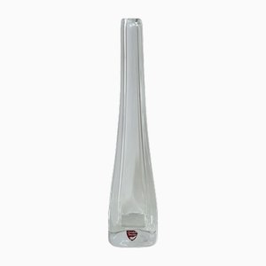 Vase Modèle 3642-12 Vintage en Verre par Niels Landberg pour Orrefors, Suède, 1980s