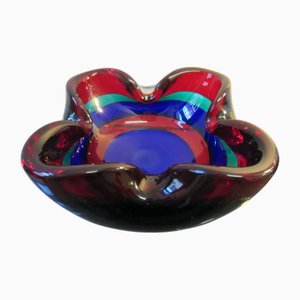 Cuenco de cristal de Murano de Mazzega, años 60