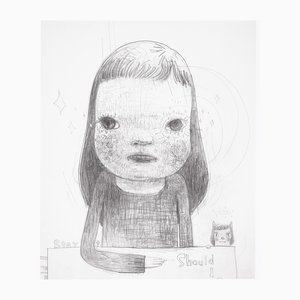 Nara Yoshitomo, Should I Go?, Offset Lithograph, 2011