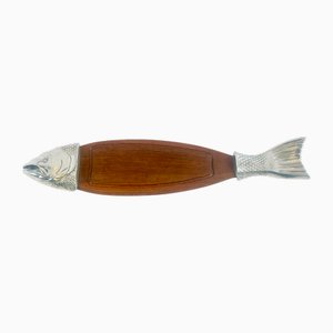 Teak Fish Cutting Board from Scandia Present, 1970s