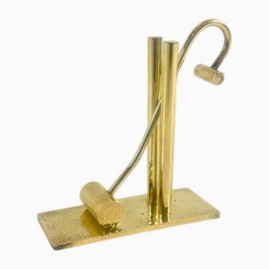 Mid-Century Counterweight Paperweight in Brass, 1970s