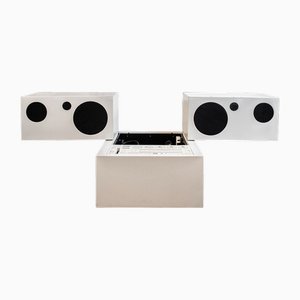 Radiogram RR 130 Totem Chipboard in Plastic Laminate by Mario Bellini for Brionvega, Italy, 1970s