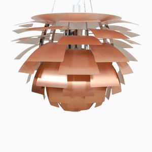 Artischocke Kupferlampe Poul Henningsen, 1990er