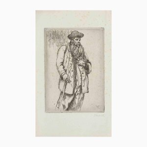 Francis Brooks Chadwick, Retrato de hombre, grabado, 1915