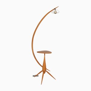 Danish Modern Tripod Bridge Floor Lamp attributed to Severin Hansen, 1950s