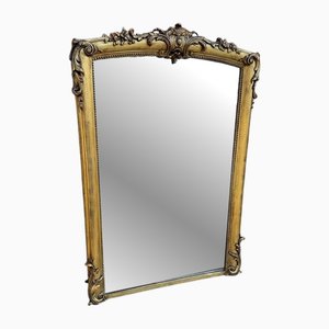 Large 19th Century English Gilt Overmantle Mirror