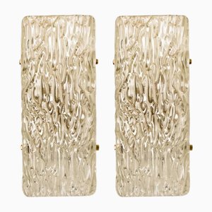 Geblasene Leuchten von JT Kalmar, 1960er, 2er Set