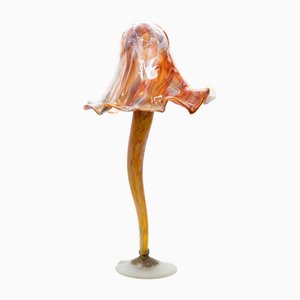 Art Nouveau Style Mushroom Murano Hand Blown Table Lamp, Italy, 1960