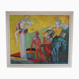 Marian Kościałkowski, The Travellers, 1920s-1940s, Oil on Canvas