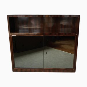 Art Deco Bookcase Cabinet in Macassar Ebony, 1920s