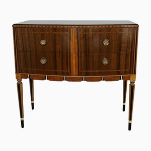 Art Deco Two Drawer Chest in Australian Walnut, 1940s