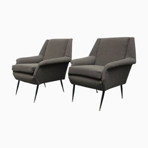 Set of Mid-Century Lounge Chairs, 1950s