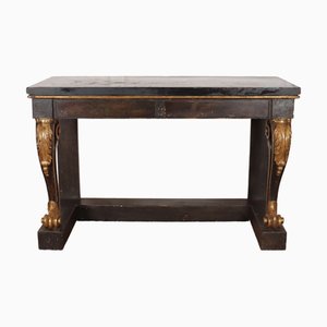 English Carved and Painted Console Table