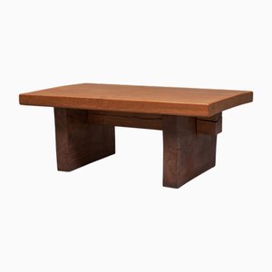 Robust Wabi Sabi Coffee Table in Wood, 1960s