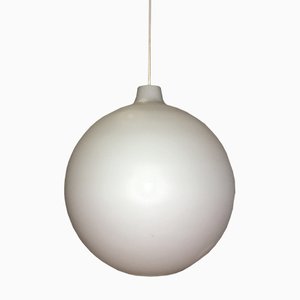 Large Opaline Glass Pendant Lamp by Wilhelm Volhert for Louis Poulsen