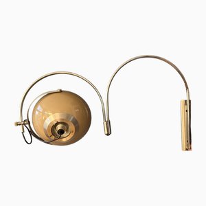 Vintage Space Age Double Arc Mushroom Wall Lamp from Hala