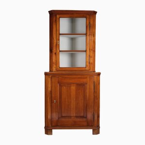 Biedermeier Corner Cabinet in Walnut, Germany, 1830s