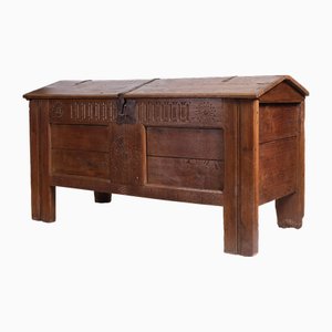Wedding Chest in Oak, Northern Germany, 1742