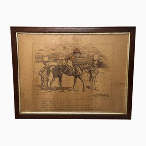 William Gladstone as Lord Rosebery's Jockey on Horse Verbosity, Late 19th Century, Print