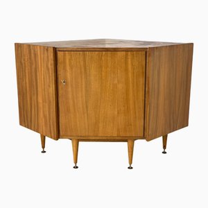 Mid-Century Corner Cupboard