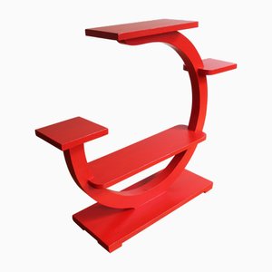 Portafiori moderno rosso, anni '40