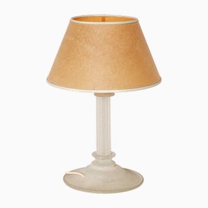 Mid-Century Frosted Glass Table Lamp, France