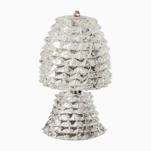 Rostrato Murano Glass Table Lamp in Pure Clear Color, Italy