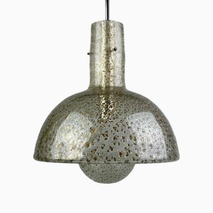 Space Age Glass Hanging Lamp from Temde Leuchten, 1960s