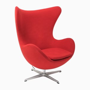 Sillón Egg modelo 3316 de Arne Jacobsen para Fritz Hansen, años 70
