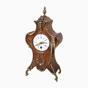 Orologio da camino Lenzkirch con cassa in noce, inizio XX secolo