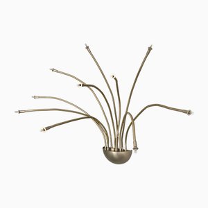 Medusa Wall Lamp in Nickel-Plating with Flexible Arms by Florian Schulz, Germany, 1980s