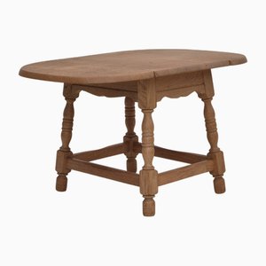 Klappbarer dänischer Vintage Beistelltisch aus Eiche, 1970er