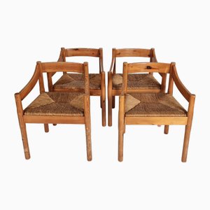 Carimate Dining Chairs by Vico Magistretti for Cassina, 1970s, Set of 4