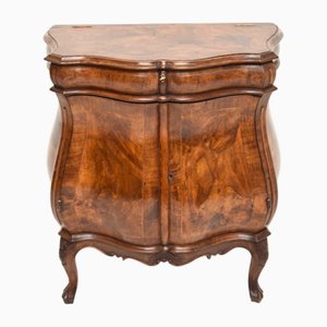 Italian Oyster Veneer Cabinet, 1870s