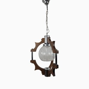 Italian Pendant Lamp attributed to Mazzega, 1970s